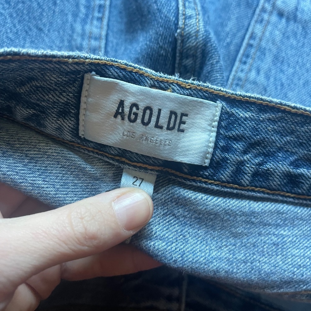 Agolde Riley Size 27 Button Fly High Rise Women's Jeans - Picture 7 of 11